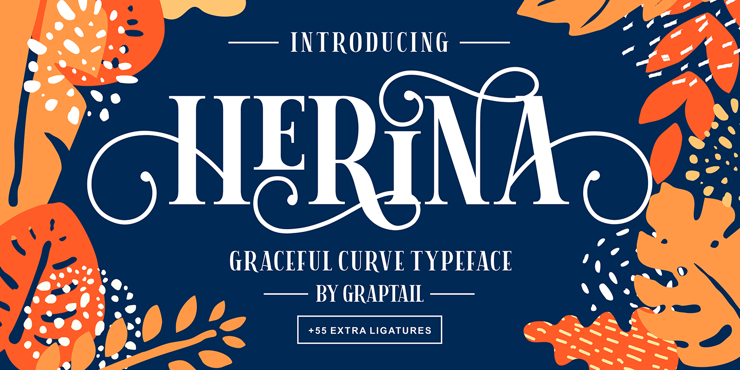 Пример шрифта Herina #1